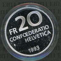 CHF__20.00 1993 Paracelsus PP 20 Franken