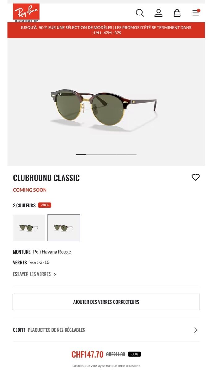 Ray-Ban Occhiali & Lenti: Ray Ban Clubround Classic  – Usato da Fribourg venduto da Karanoties 5