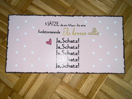 Schild 40 x 20 cm - Deko