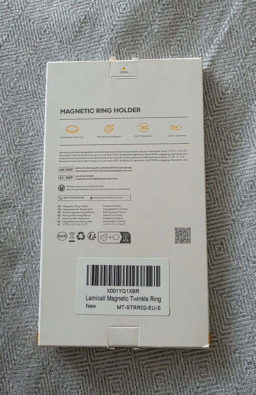 Staffe: Lamicall Magnet Ring Halter STRR02 Silber NEU – Nuovo e nell'imballaggio originale da Thalwil venduto da AttelokinYgan 3