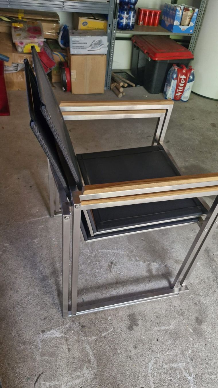 Sedie: 8 Chaises en acier Inox – Nuovo (secondo la descrizione) da Muraz (Collombey) venduto da Kadoc46 3