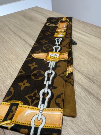 Schal Seide Bandeau Braun Top Zustand!