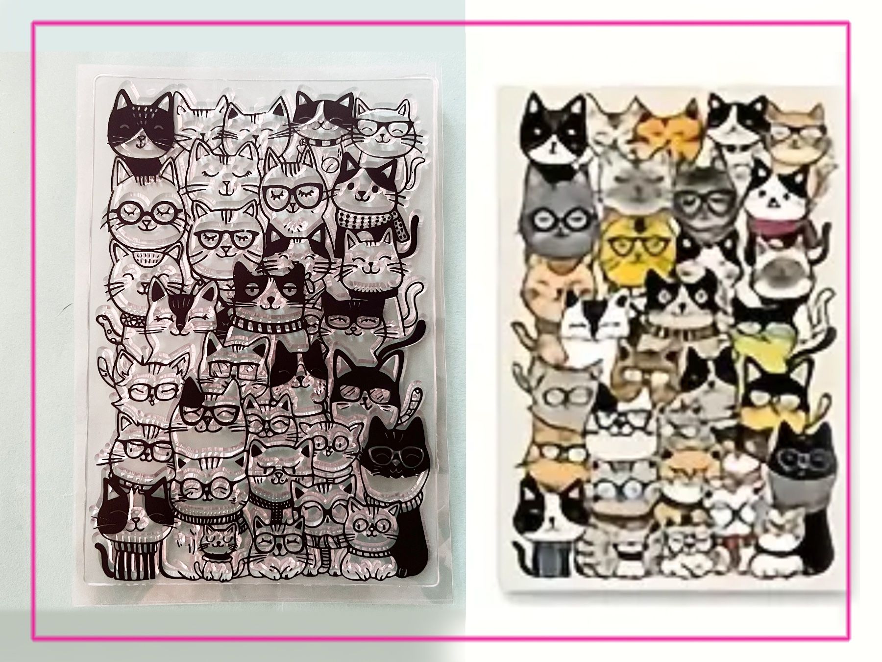 Timbri: Witzige Katzen /11x16cm - Silikonstempel – Nuovo e nell'imballaggio originale da Frenkendorf venduto da jazzplatten