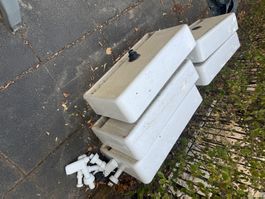 Spülbecken Keramik weiss neuwertig 5 stk