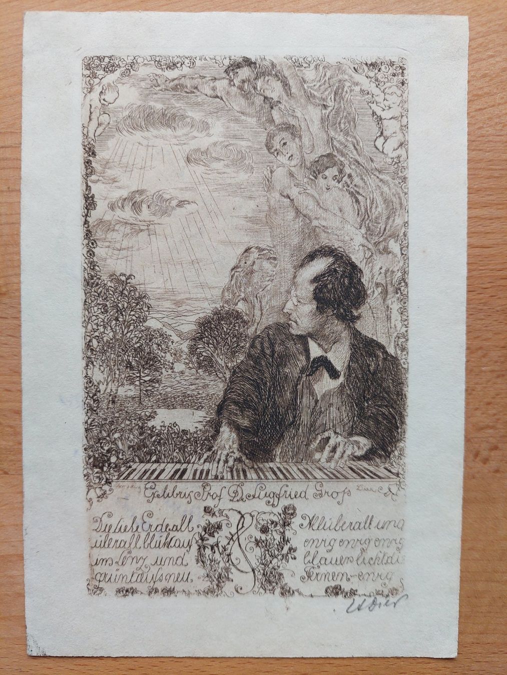 Dipinti: Exlibris Amadeus Dier - Original Radierung signiert – Usato da Obfelden venduto da Exlibris-Art