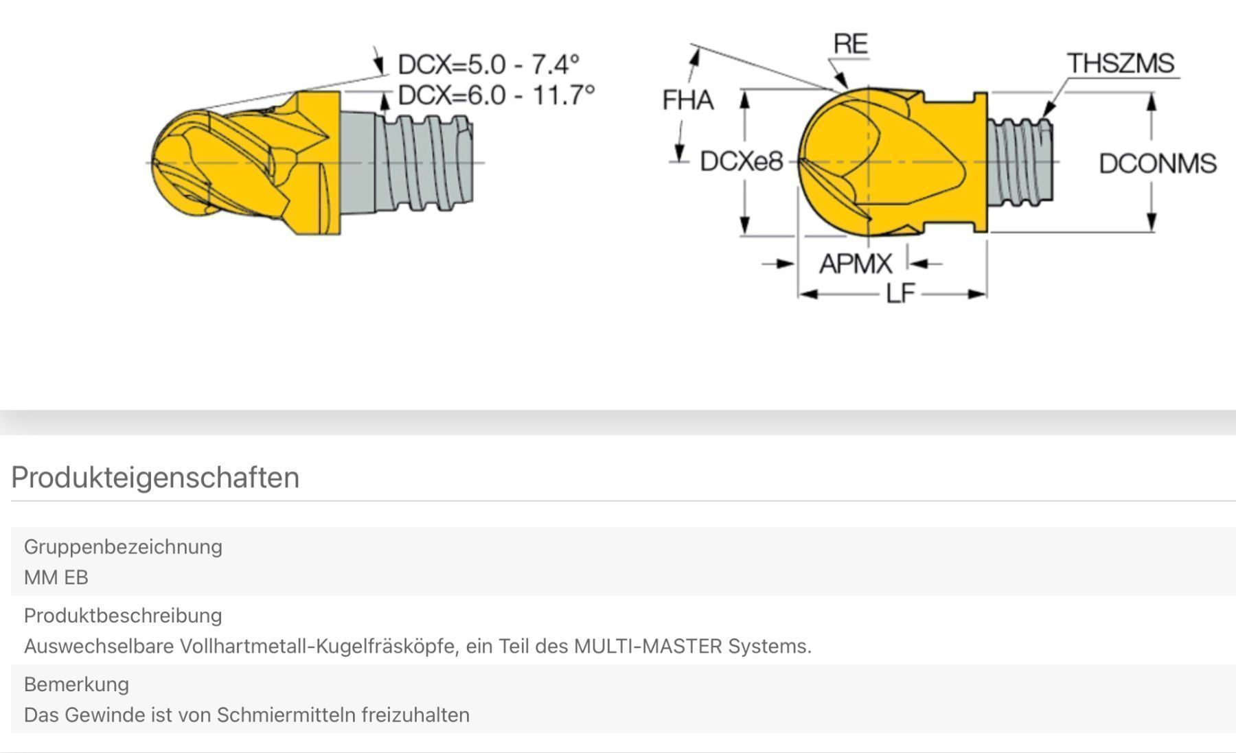 Tutti gli attrezzi: 2x ISCAR Multi-Master VHM Kugelfräskopf Ø 10mm – Nuovo e nell'imballaggio originale da Widnau venduto da frohsinn7 4