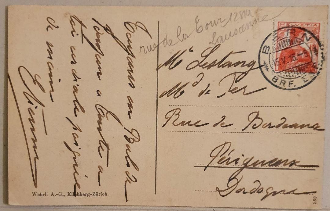 Cartoline postali: EISMEER   Blick  -  Jungfraubahn  - 1915 – Usato da Delémont venduto da Domdom1 1