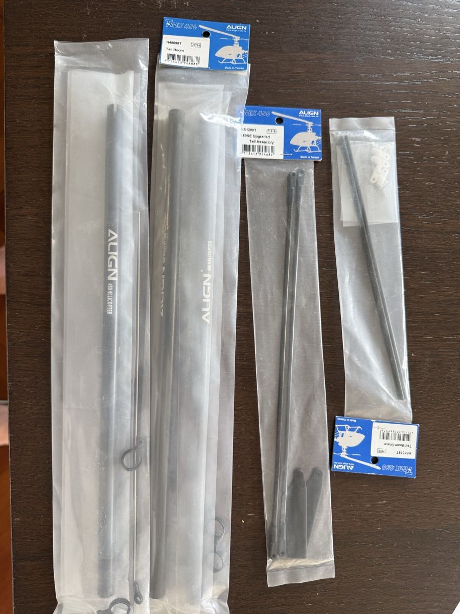 Align T-Rex 450 Ersatzteile Set – NEU (Tail Boom, Tail Assem (Neu und ...