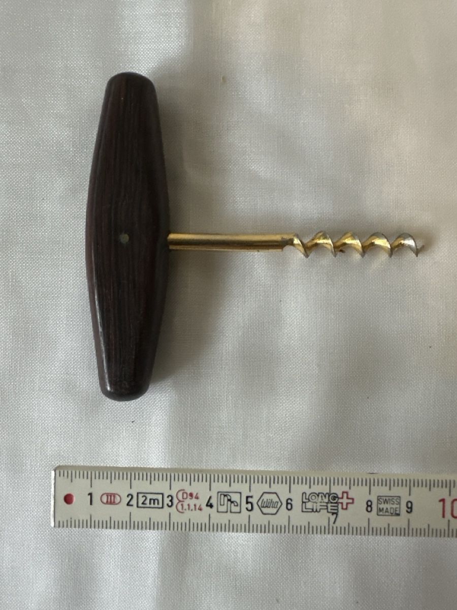 Apribottiglie & Tappi per chiusura: Weinöffner Korkenzieher Vintage Holzgriff – Usato da Zürich venduto da Chaeffeler 2