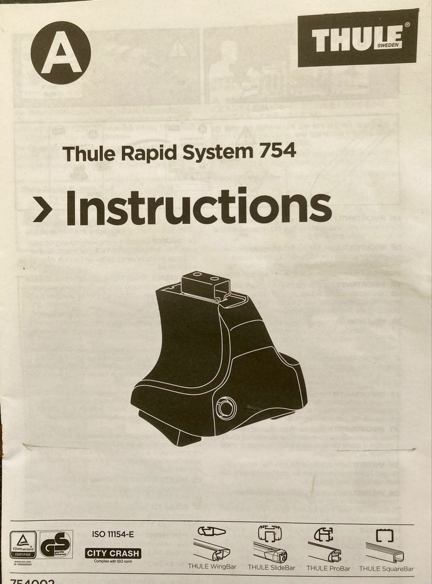 Thule Portapacchi: Thule Rapid System 754 mit Kit 1543 – Usato da Burgdorf venduto da Iret 3