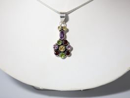 Anhänger Silber 925 & Echte Edelsteine / Pendentif Argent