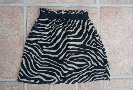 H&M Mini Rock mit Zebra Muster XS wie NEU