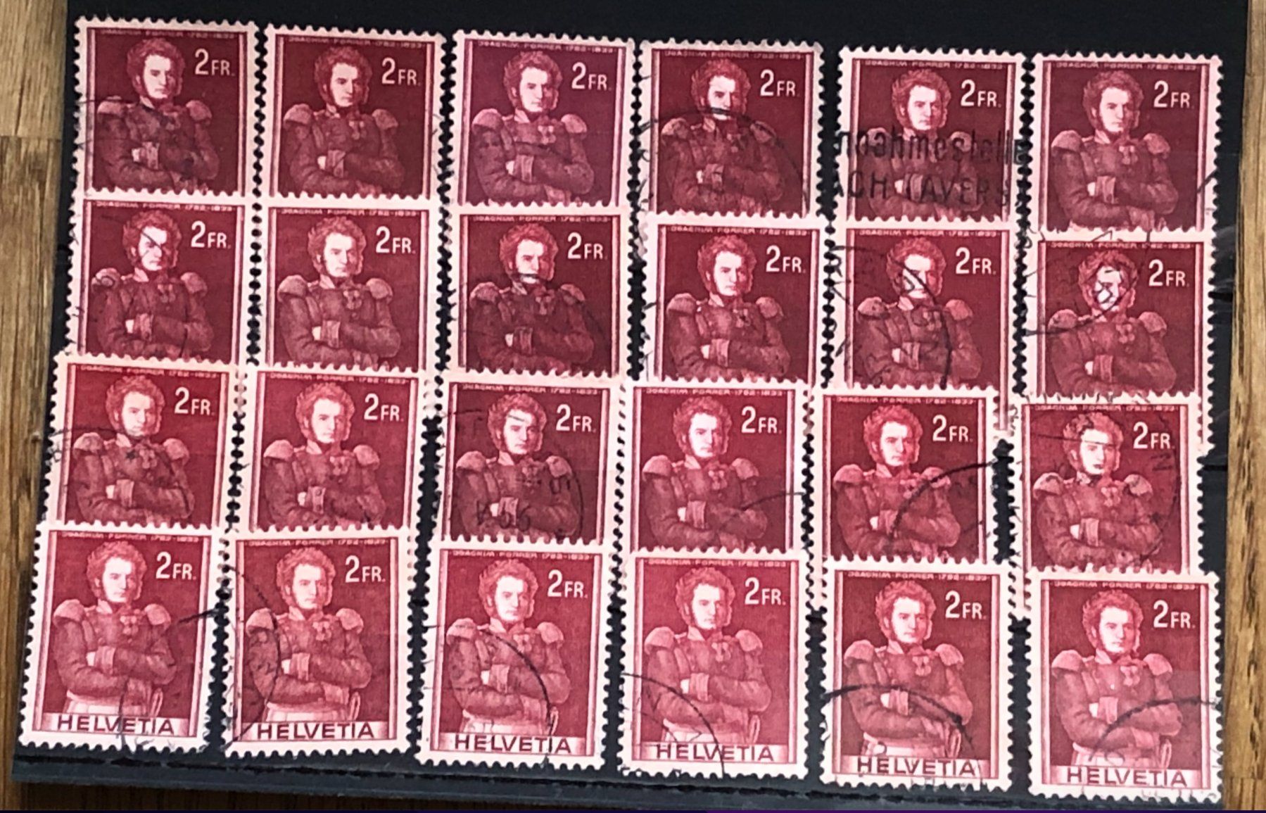 Tutti i francobolli: Nr.251 Steckkarte mit Stempel – Usato da Aarau venduto da Billa007