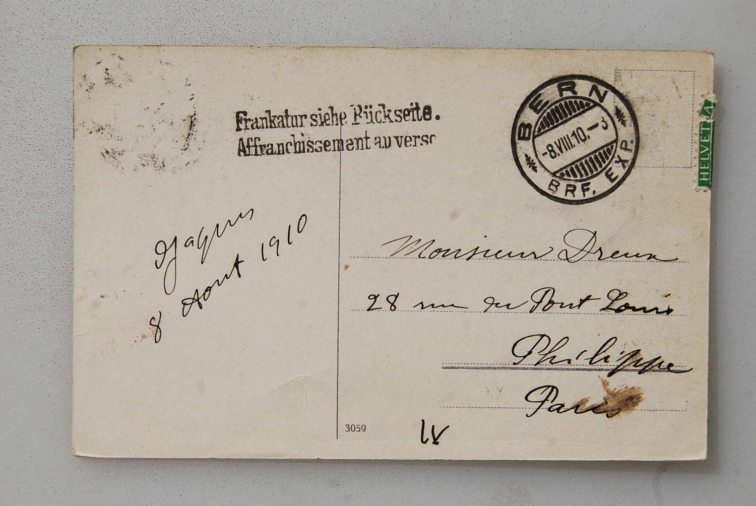 Cartoline postali: AK Bern. Schützenbrunnen 1910 – Usato da Rüfenacht BE venduto da Toro06 1