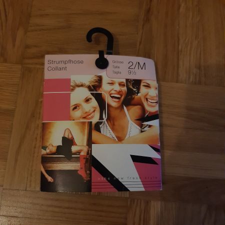 Elegante Damen Strumpfhose Grösse 2/M, Neu, für den Frühl...