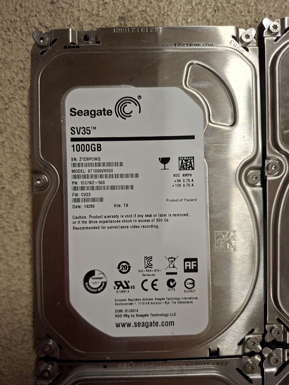 Seagate Dischi rigidi: 8 Stück Seagate Festplatten – Usato da Willisau venduto da mwi-dev 8