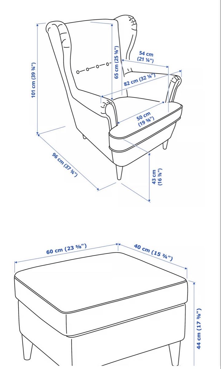 Ikea Poltrone: Sessel mit Hocker – Usato da Möhlin venduto da Palessandro91 2