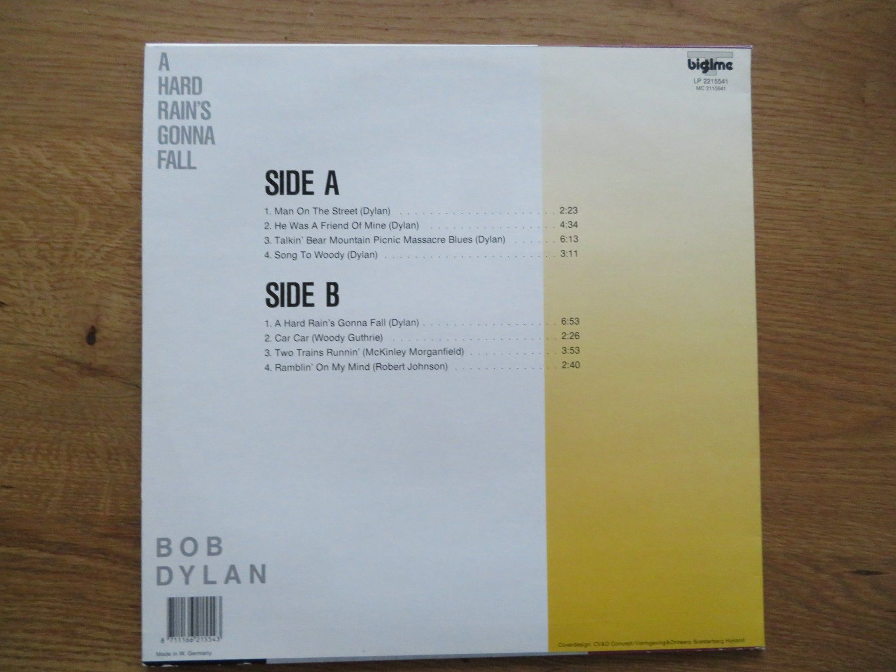 Schallplatten: BOB DYLAN A HARD RAINS GONNA FALL – Neu (gemäss Beschreibung) aus Zürich von max_cp5f 1