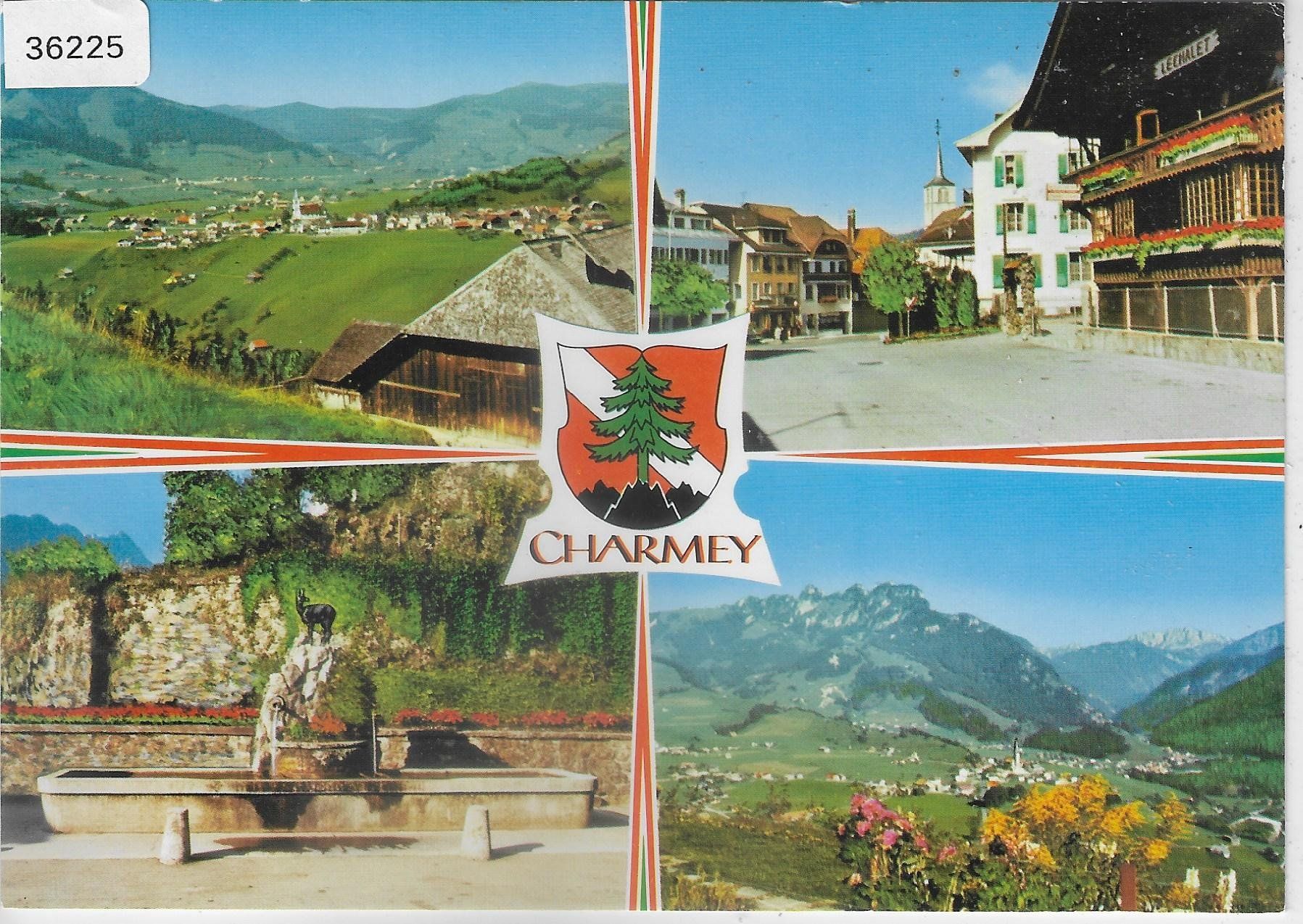Cartes postales: Charmey - Multiview – D'occasion à Ettingen par Kartenplanet