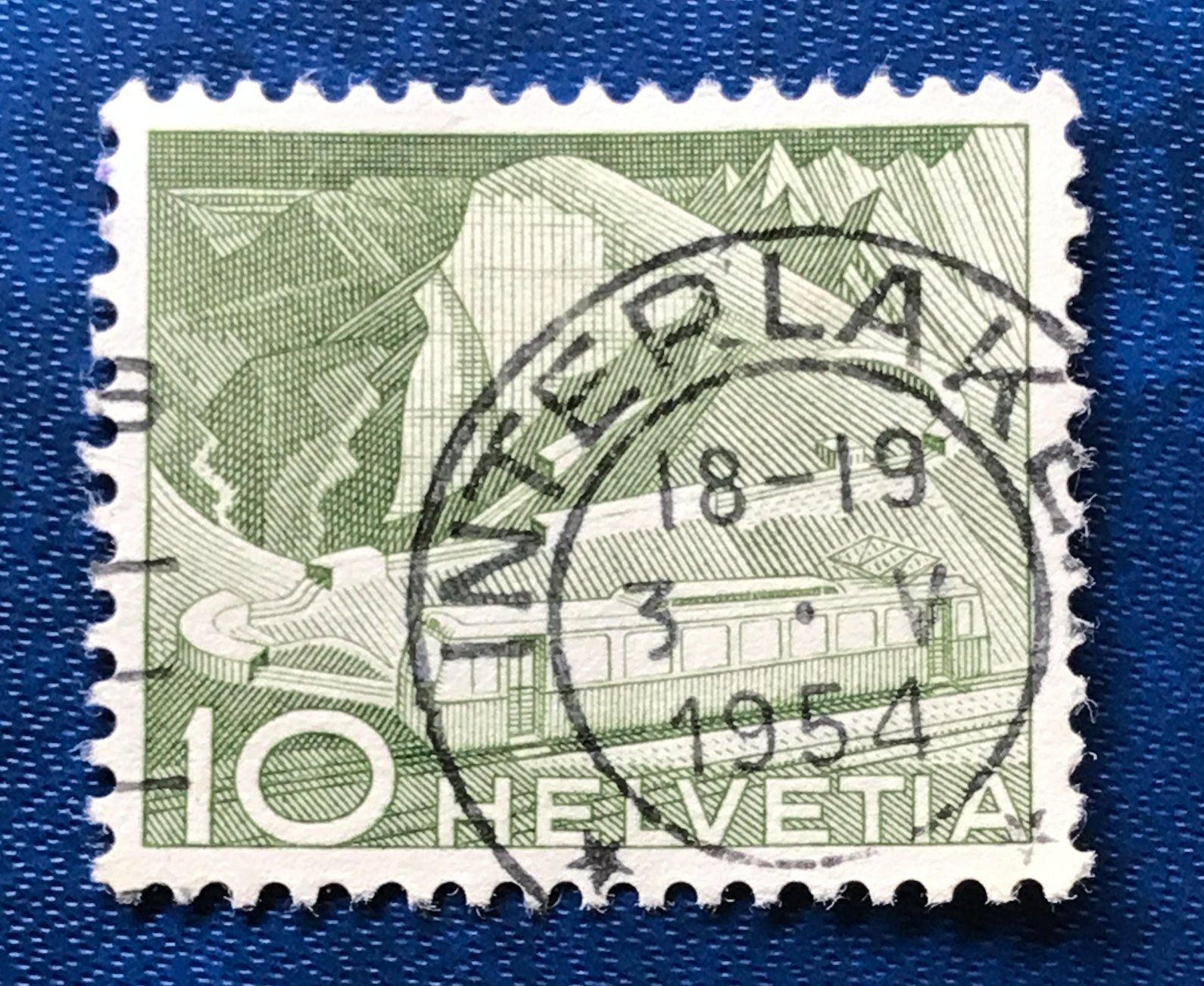 Tutti i francobolli: Nr.299 mit Stempel Bergbahn  1949  – Usato da Aarau venduto da Billa007