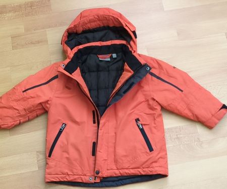 Kinder Winterjacke orange Grösse 98/104 guter Zustand
