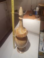 Dekorative Vintage Alabaster Vase, 45 cm hoch, Top Zustand