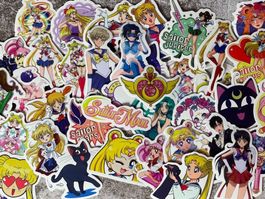 50x Sailor Moon / Aufkleber Sticker