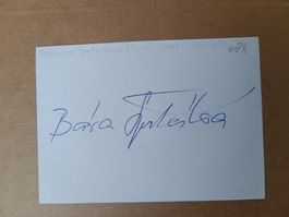 Barbora Špotáková-  original Autogramm - Olympia Gold
