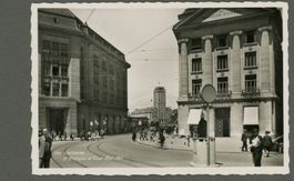 AK sw Lausanne VD St.François,Bel-Air,belle,animée ≈ 1936 