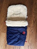 Kaiser Lammfell Fusssack NATURA blau
