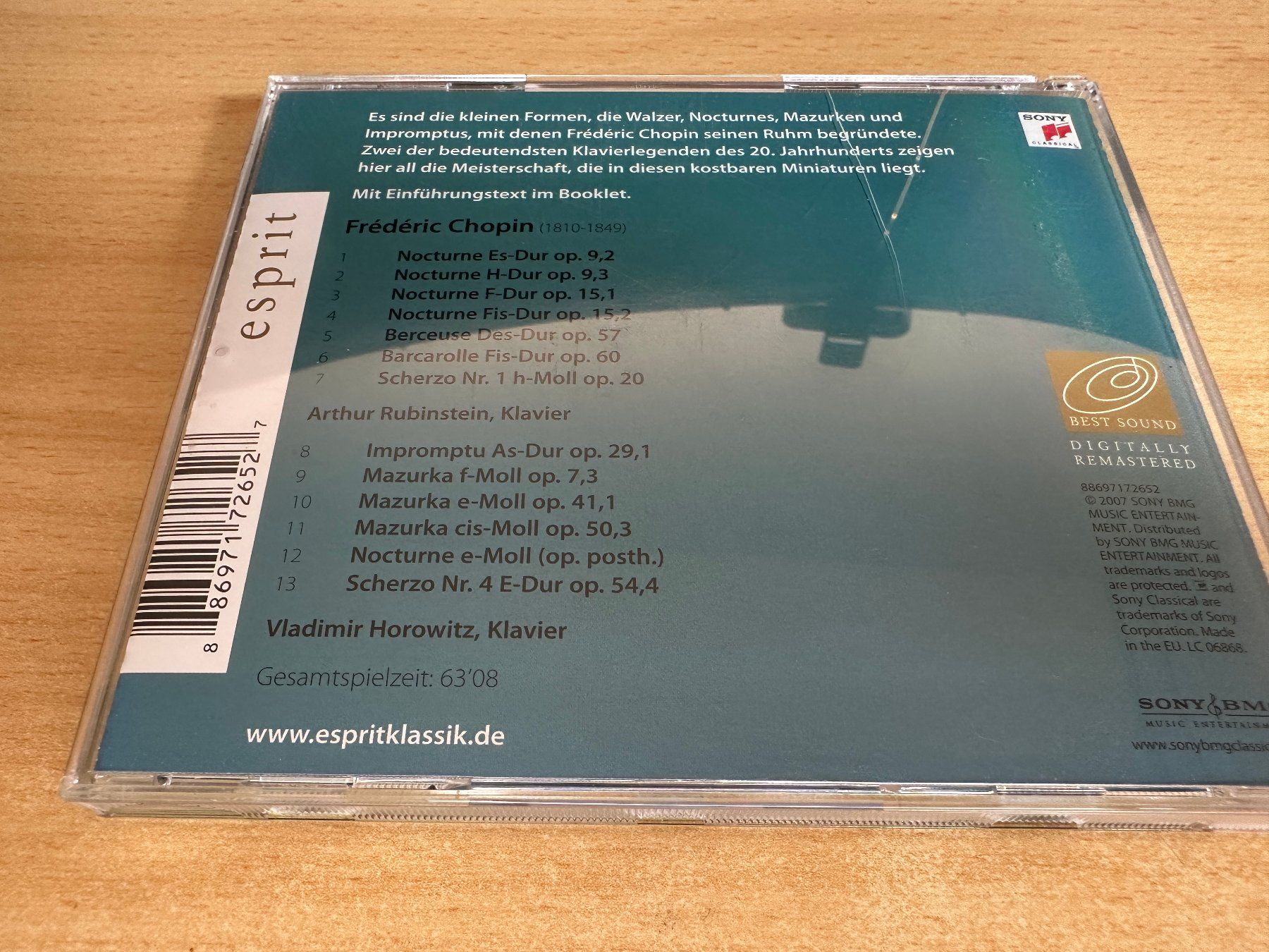 CD: A1 Frédéric Chopin - Die Schönsten Klavierwerke – Usato da Rikon im Tösstal venduto da Alpenmutz 1