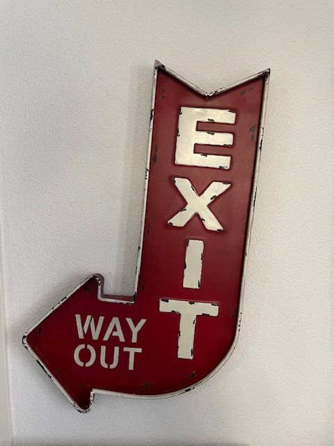 Vsafety Notausgangsschild 'EXIT' – 300x100 Mm, Grün/weiß, Aus 1 Mm Kunststoff, Gemäß EN ISO 7010