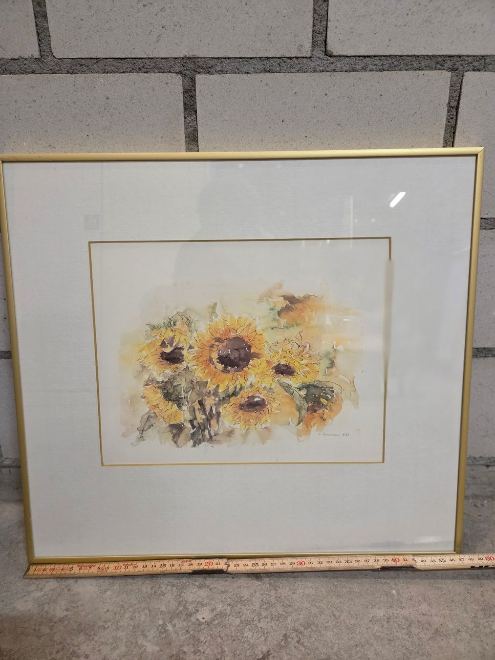 Dipinti: Aquarellbild mit Sonnenblumen – Usato da St. Gallen venduto da Razoon77