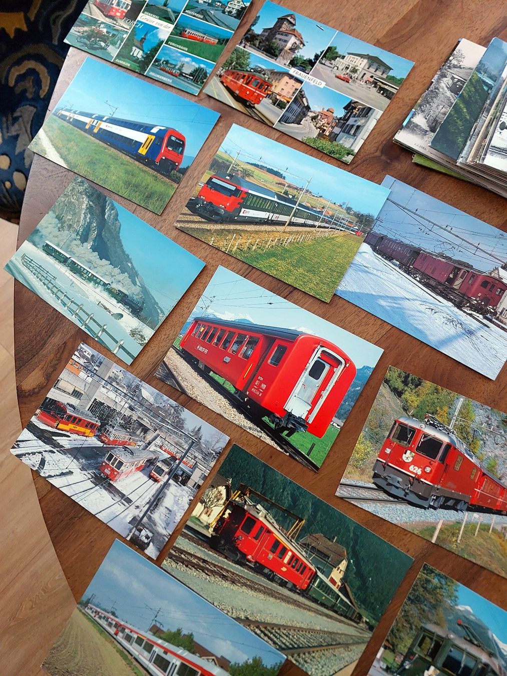 Ansichtskarten: 200 verschiedene Eisenbahn-Ansichtskarten Schweiz – Gebraucht aus Schönenwerd von Steidi 2