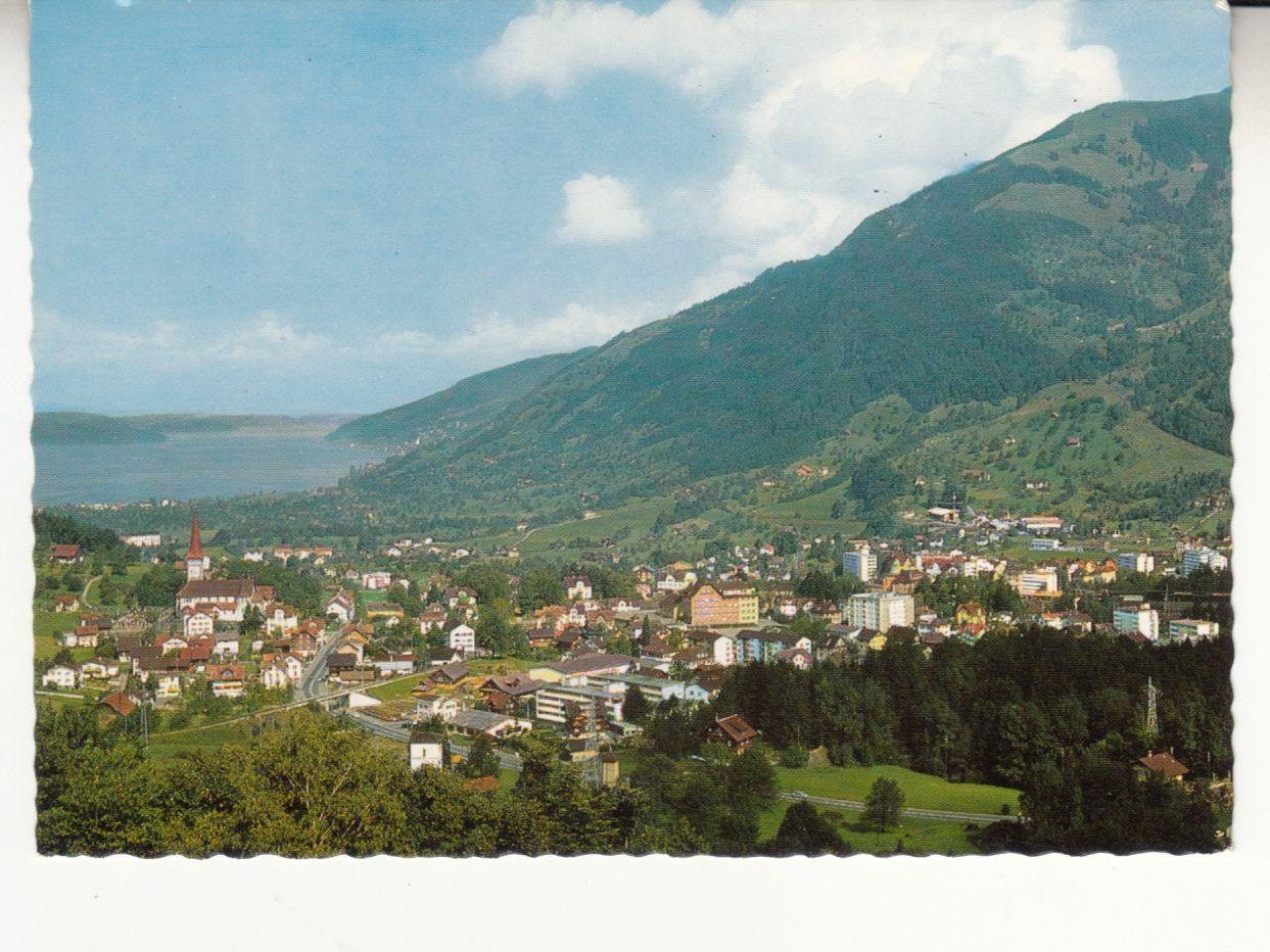 Ansichtskarten: Goldau ca. 1960 – Gebraucht aus Bürglen TG von StampGraf