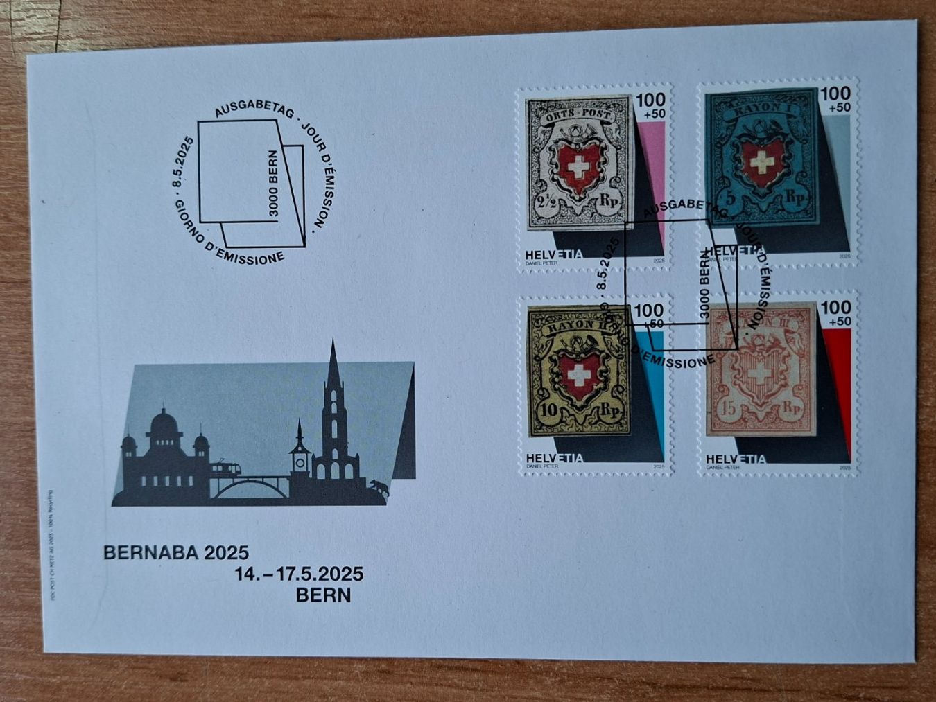 Alle Briefmarken: Fw138 - FDC Bernaba  2025 – Gebraucht aus Trélex von Phil_Albert