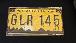 Blechschild Arizona USA Kontroll- / Nummernschild