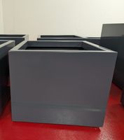 Pflanzenkübel aus Aluminium Anthrazitfarben 54x54x46 cm