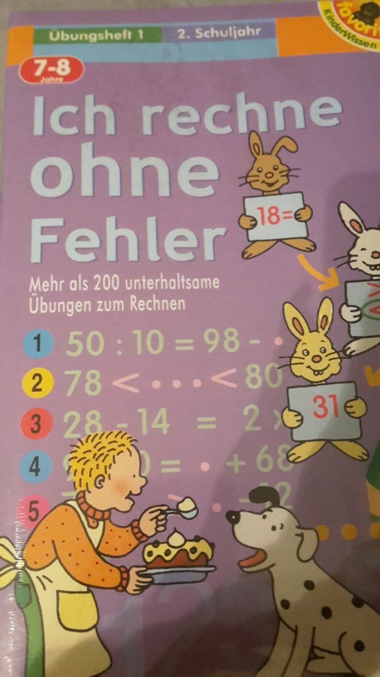 Fumetti: 2 Ūbingshefte ich rechne ohne Fehler – Nuovo e nell'imballaggio originale da Schwarzenburg venduto da Flamingo07