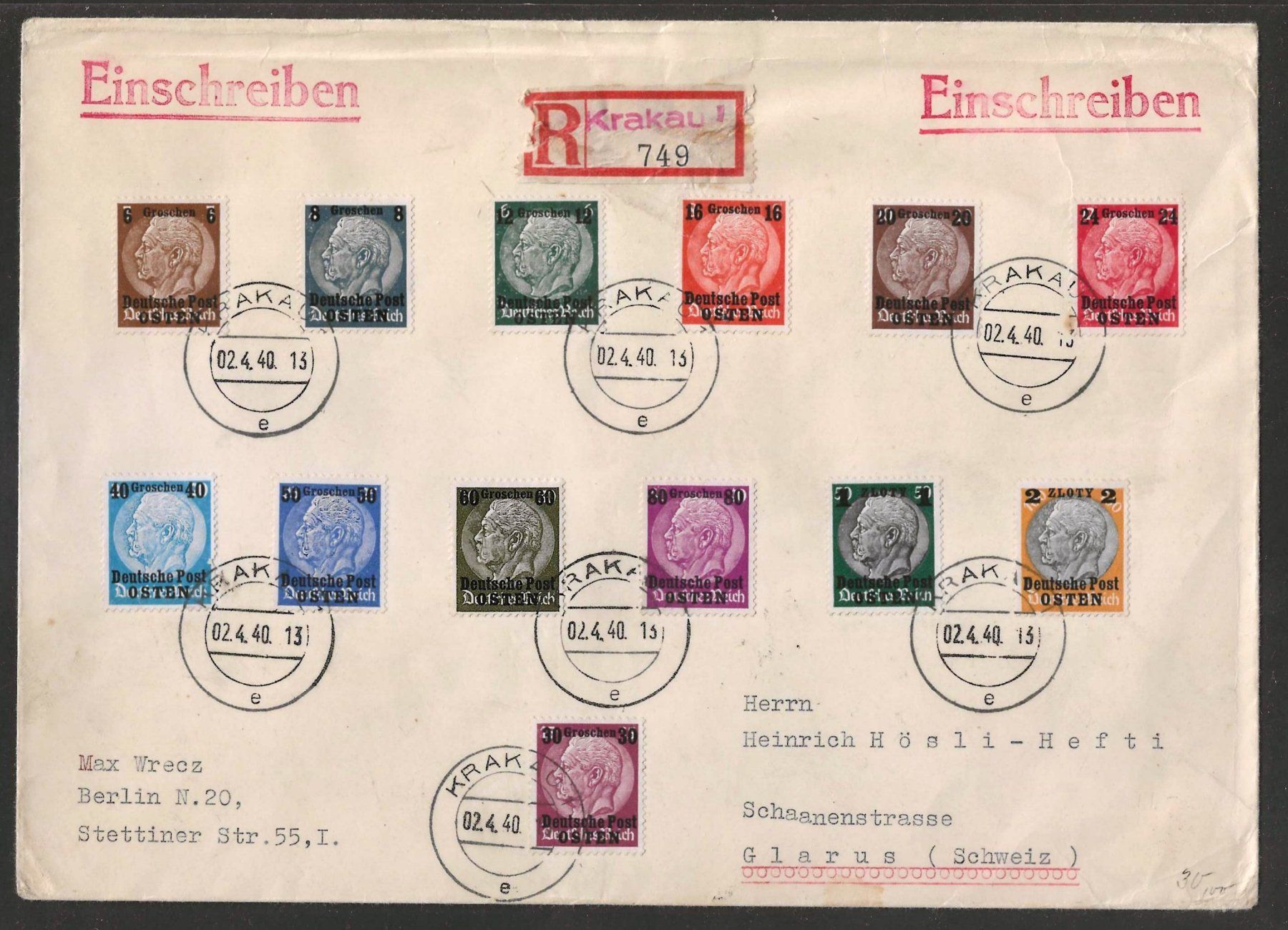 Alle Briefmarken: Sammlung  Generalgouvernement 1939/1940 – Neu (gemäss Beschreibung) aus Gümligen von Geniusbuy 1