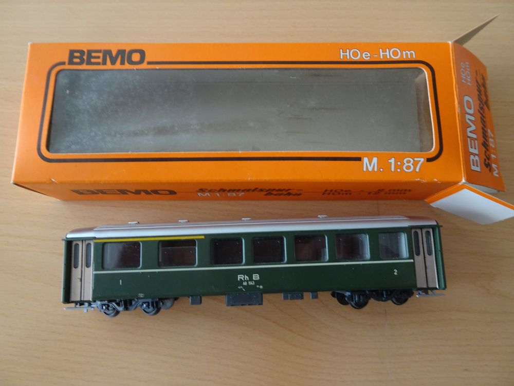 BEMO HOm wagon postal à bagages Rhétique - Ref. 3265 137 - Modélisme