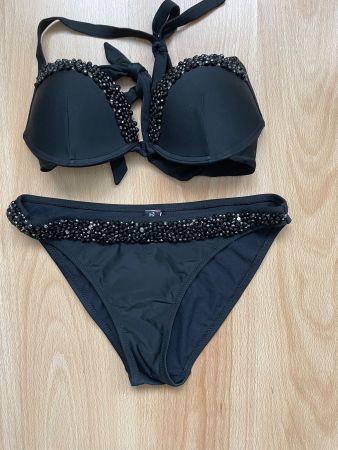 Ungetragener Bikini Vacanze Italiane Gr 38 Steinen bestickt