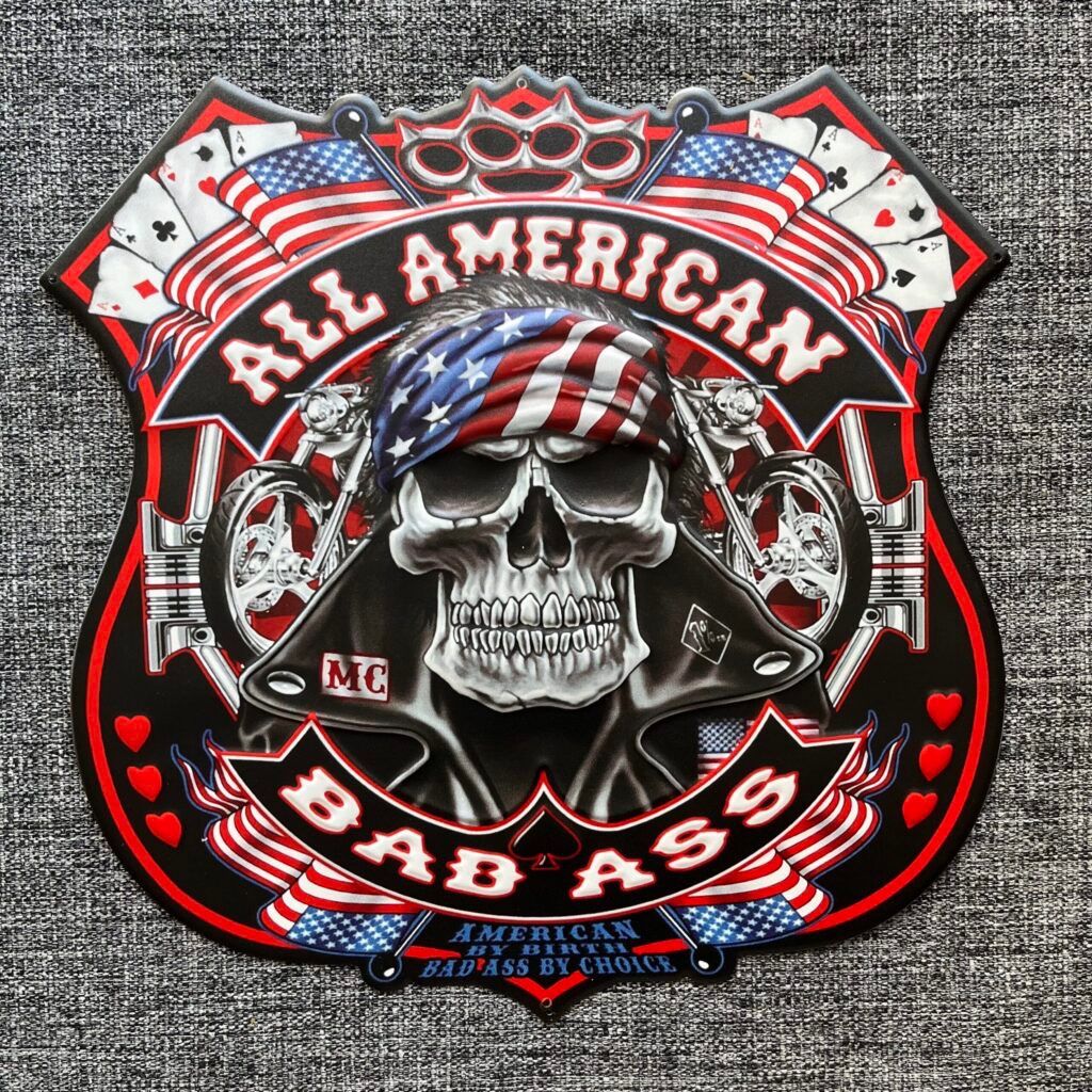 Insegne: Bad Ass Metal Art Schild USA – Nuovo (secondo la descrizione) da Schwyz venduto da rs-trend