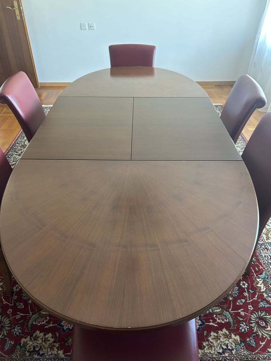 Set di tavolo e panche: Esstisch mit sechs Stühlen Holz – Usato da Wängi venduto da pat_r8kx 2