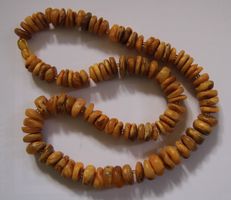 Nachlass: Butterscotch Bernstein Kette Collier 60 Gramm