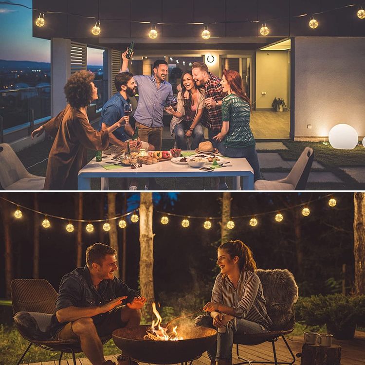 Solar Lichterkette Mit Echten Muscheln – 5m, 30 LED, 8 Modi, IP65 Wasserdicht Für Garten & Deko (Lila)