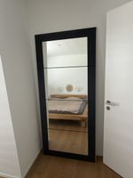 Wandspiegel, gut erhalten, schwarz