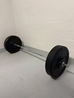 Lang Hanteln je 25kg plus Stange