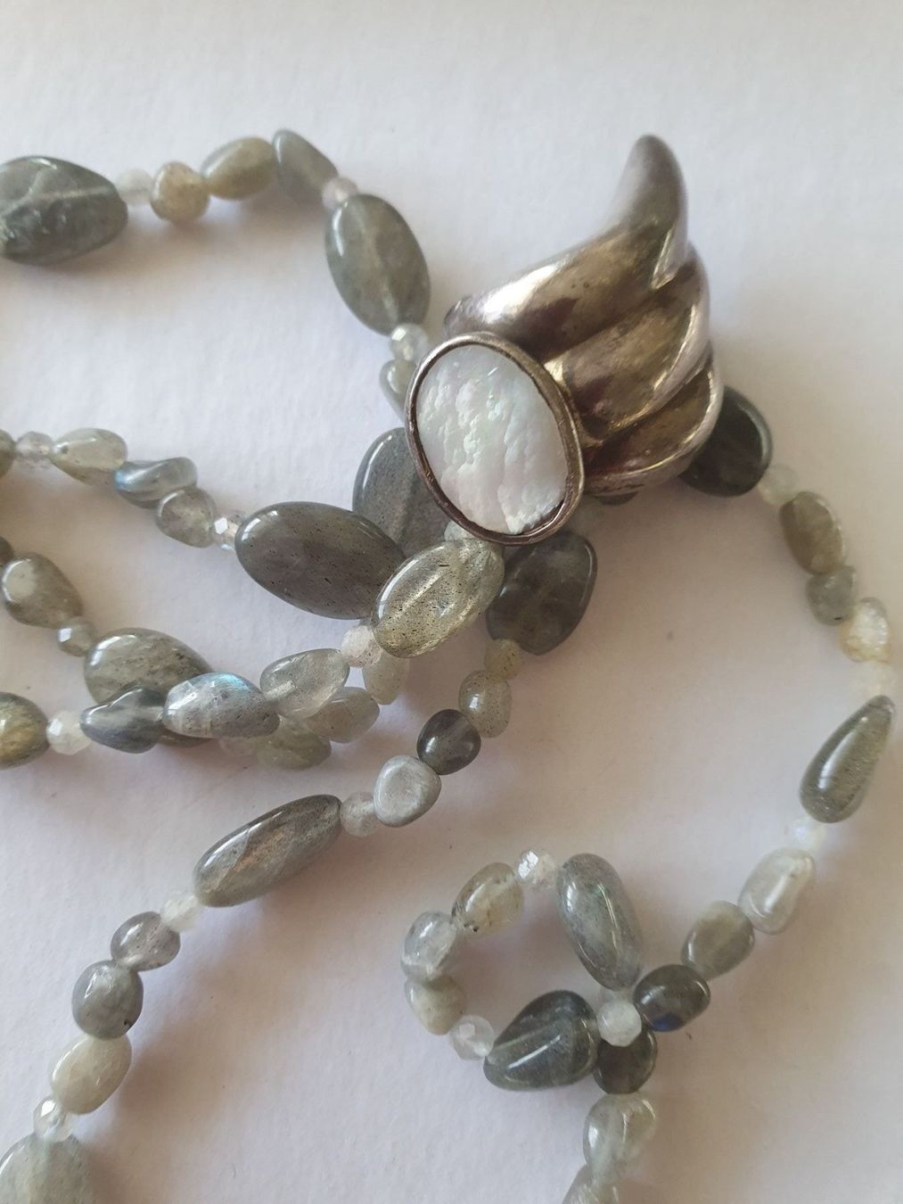 Catenine: Elegant Kette.Labradorit und Silber – Nuovo (secondo la descrizione) da Benglen venduto da Meercat3 1