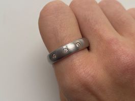 XENOX Zirkonia Band Silber Ring